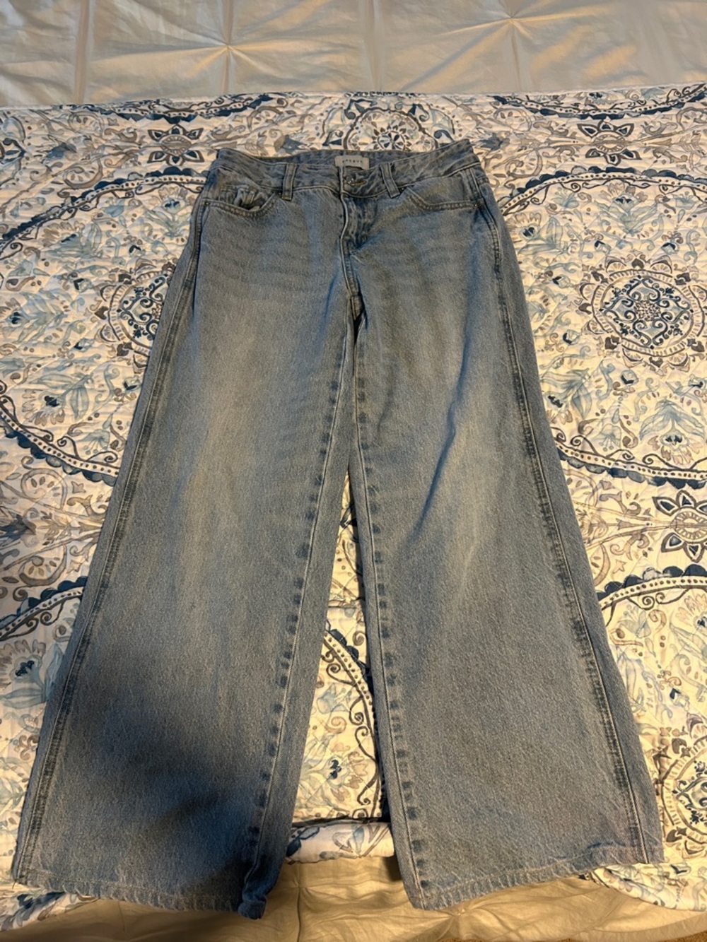 Wide Leg Women’s Jeans in Light Blue